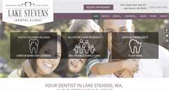 Desktop Screenshot of lakestevensdental.com